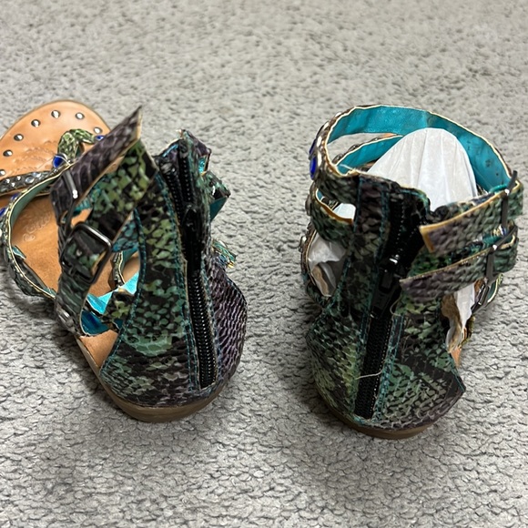 Bling Bakers gladiator sandals with zipper size 7.5 - Picture 3 of 5